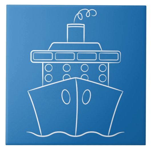 Cruiseschip Tegeltje (Voorkant)