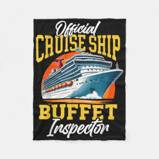 Cruiseschip vakantie Officiële Cruiseschip Buffet  Fleece Deken