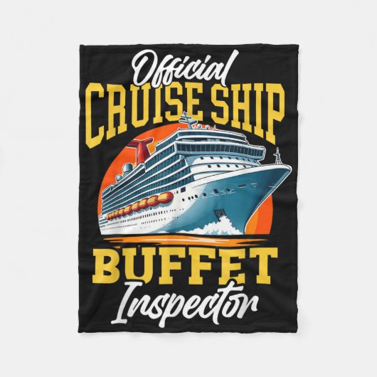 Cruiseschip vakantie Officiële Cruiseschip Buffet  Fleece Deken (Voorkant)