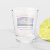Cruiseschip Verjaardag Vakantie Reizen Favor Shot Glas (Achterkant)