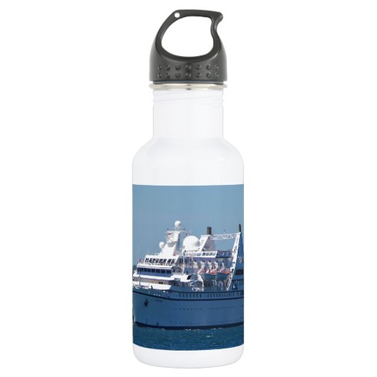 Cruiseschip verlaat Mahon Waterfles (Voorkant)