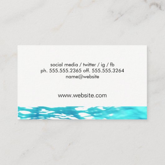 cruiseschip visitekaartje (Achterkant)