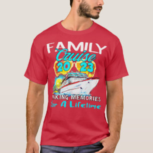 Cruiseschip voor de familie 2023 die herinneringen t-shirt
