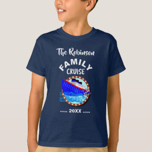 Cruiseschip voor de familie, speciaal gepersonalis t-shirt