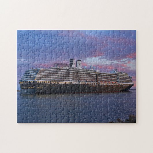 Cruiseschip vroeg in de ochtend legpuzzel (Horizontaal)