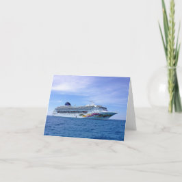 Cruiseschip Wenskaart Kaart