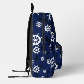 Cruiseschip wiel nautische monogram bedrukte rugzak (Links)