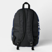 Cruiseschip wiel nautische monogram bedrukte rugzak (Achterkant)