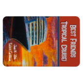 Cruiseschip Zonsondergang Stateroom Deur Magneet (Horizontaal)