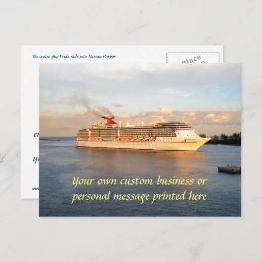 Cruisesom in Nassau Briefkaart (Voorkant / Achterkant)