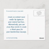 Cruisesom in Nassau Briefkaart (Achterkant)