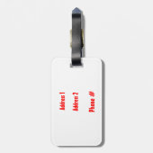 Cruisesom voor een Bagagelabel voor het Boeien (Achterkant verticaal)