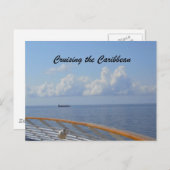 Cruisetijd in het Caribisch gebied Briefkaart (Voorkant / Achterkant)