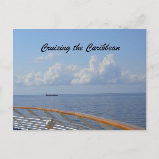 Cruisetijd in het Caribisch gebied Briefkaart (Voorkant)