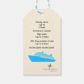 CRUISETIKI! Blue Common Cruise Gecko Cadeaulabel (Achterkant)