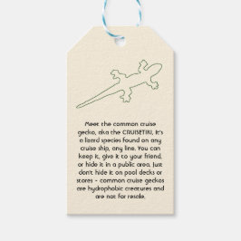 CRUISETIKI! Green Common Cruise Gecko Cadeaulabel