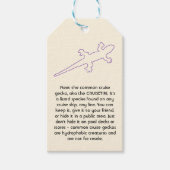 CRUISETIKI! Paarse Common Cruise Gecko Cadeaulabel (Voorkant)
