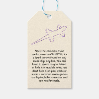 CRUISETIKI! Paarse Common Cruise Gecko Cadeaulabel