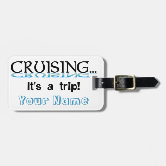 Cruiseuse... Het is een Bagagelabel. Bagagelabel (Voorkant horizontaal)