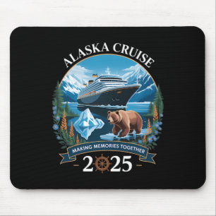 Cruisin Alaska 2025 Familie Alaska Cruise Grappige Muismat