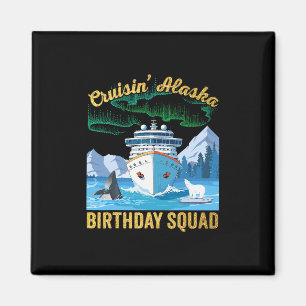 Cruisin' Alaska Verjaardagsploeg Matching Groep Cr Magneet