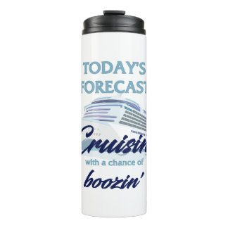 Cruisin' and Boozin' Funny Cruise Thermal Tumbler Thermosbeker