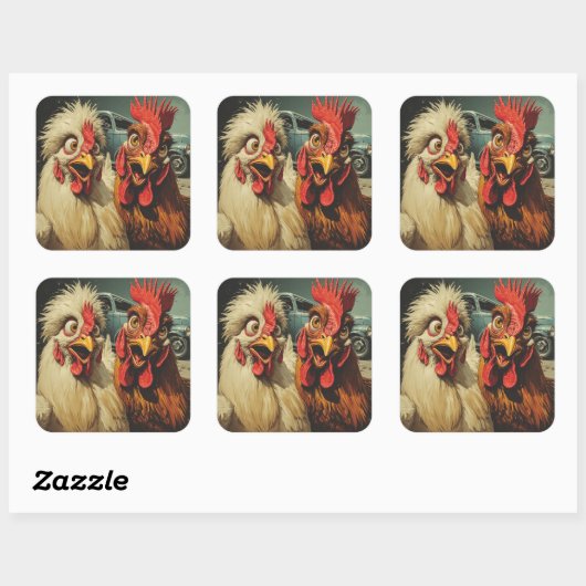  “Cruisin’ Classics” Cheesy Chickens Sticker (Vel)