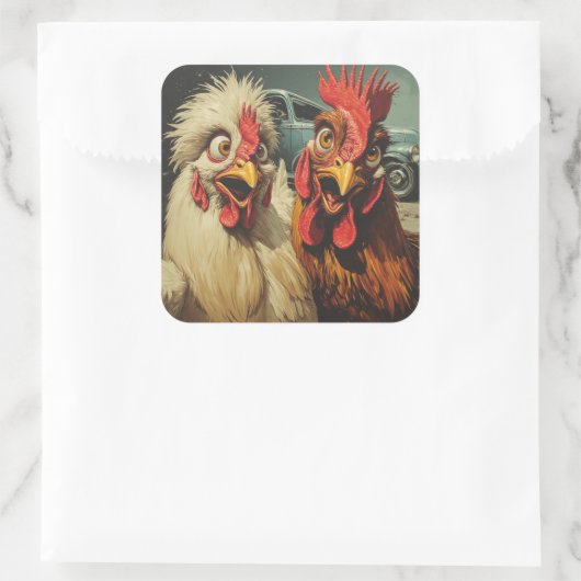  “Cruisin’ Classics” Cheesy Chickens Sticker (Tas)