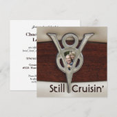 Cruisin Couple Photo Jubileum Party Kaart (Voorkant / Achterkant)