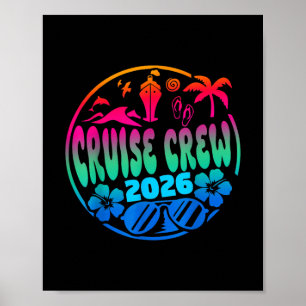 Cruisin Crew 2026 Cruise Familie Vrienden Vakantie Poster