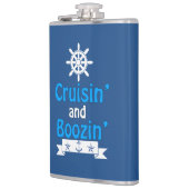 Cruisin' en Boozin' nautische kolf Heupfles (Links)