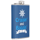 Cruisin' en Boozin' nautische kolf Heupfles (Rechts)