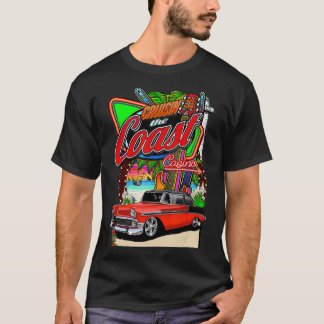 Cruisin Klassieke autoweg met Casino-typog T-shirt