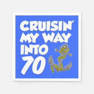 Cruisin My Way in 70 Boat Thleed Party Napkins Servet