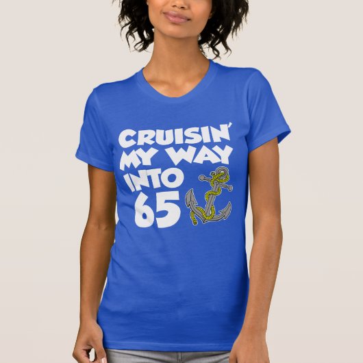 Cruisin 'My Way Into 65 (ON DARK) T-shirt (Voorkant)