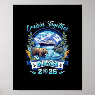 Cruisin Samen Bijpassende Familie Vrienden Alaska Poster