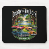 Cruisin The River City 2025 Moss Int Ms Clic Car D Muismat (Voorkant)