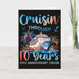 Cruisin Through 10 Years 10e verjaardagscruise T Kaart