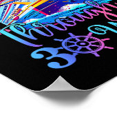 Cruisin Through 30 Years 30th Wedding Anniversary  Poster (Hoek)