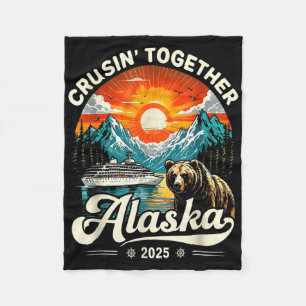 Cruisin Together Alaska 2025 Cruise Familiereis  Fleece Deken