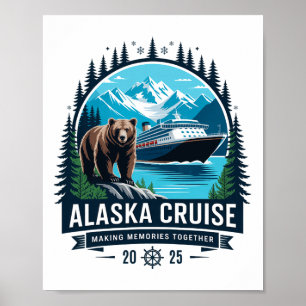 Cruisin Together Alaska 2025 Familie Vriend Alaska Poster