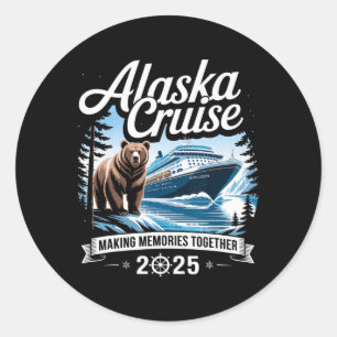Cruisin Together Alaska 2025 Familie Vriend Alaska Ronde Sticker