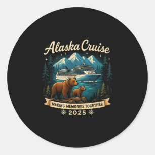 Cruisin Together Alaska 2025 Familie Vriend Alaska Ronde Sticker