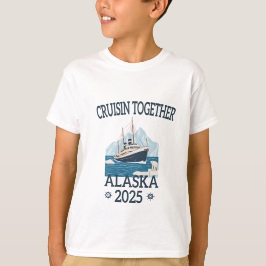 Cruisin' Together Alaska 2025, Family Cruise Trip, T-shirt (Voorkant)