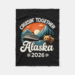 Cruisin Together Alaska 2026 Familie Vriend Alaska Fleece Deken