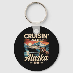 Cruisin Together Alaska 2026 Familie Vriend Alaska Sleutelhanger