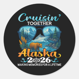Cruisin Together Alaska 2026 Groep Alaska Cruise Ronde Sticker