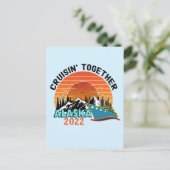 Cruisin Together Alaska Travel Vacking Briefkaart (Staand voorkant)