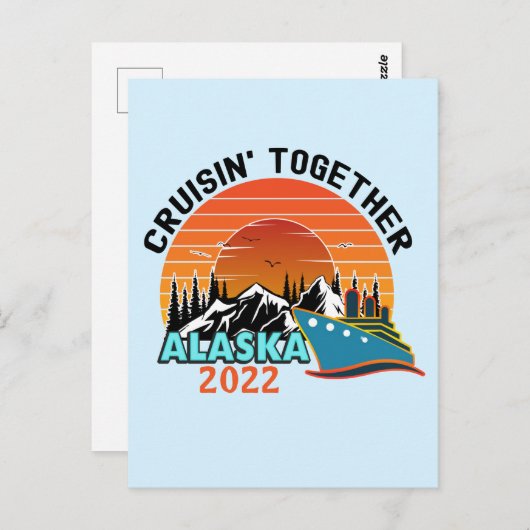 Cruisin Together Alaska Travel Vacking Briefkaart (Voorkant / Achterkant)