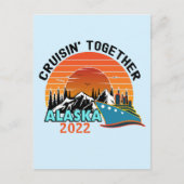 Cruisin Together Alaska Travel Vacking Briefkaart (Voorkant)